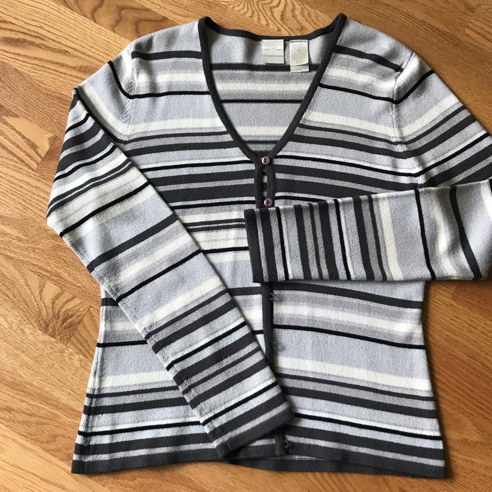 Liz Claiborne silver/grey/black Cardigan